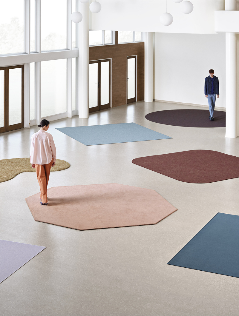 Colour Islands. Colourful rug collections