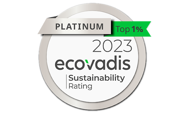  EcoVadis Platinum Rating